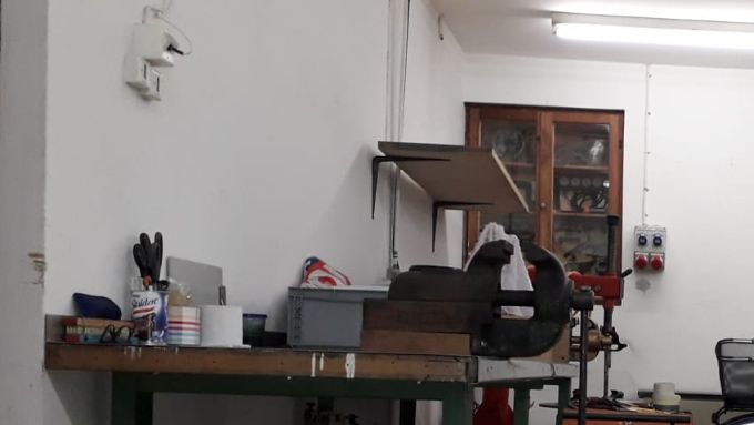 Unsere alte Werkstatt.